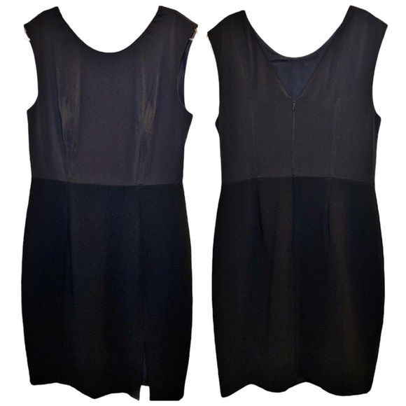 REISS Beech Black V-Back Sleeveless Sheath Dress, Size 10 - Picture 4 of 10